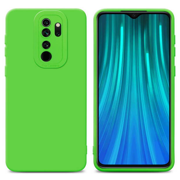 Cadorabo Hoesje geschikt voor Xiaomi RedMi NOTE 8 PRO in FLUID GROEN - Beschermhoes TPU silicone Cover Case