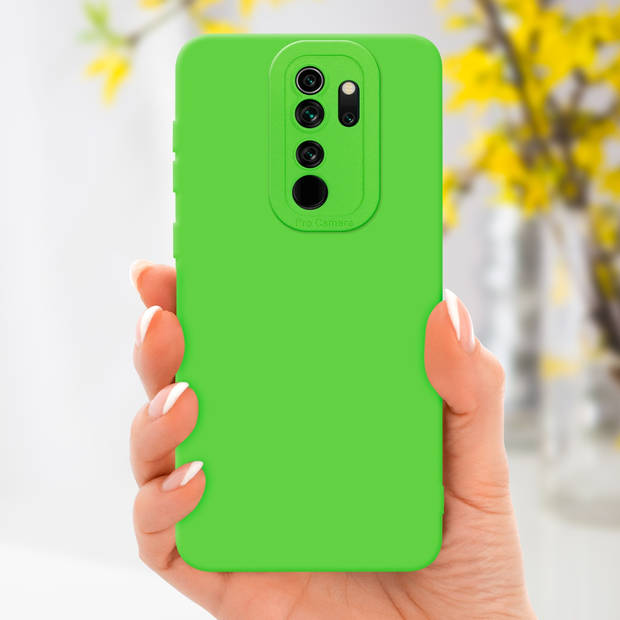 Cadorabo Hoesje geschikt voor Xiaomi RedMi NOTE 8 PRO in FLUID GROEN - Beschermhoes TPU silicone Cover Case