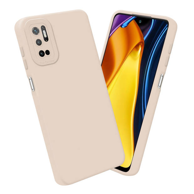 Cadorabo Hoesje geschikt voor Xiaomi RedMi NOTE 10 5G / POCO M3 PRO 5G in FLUID CREAM - Beschermhoes TPU silicone Cover