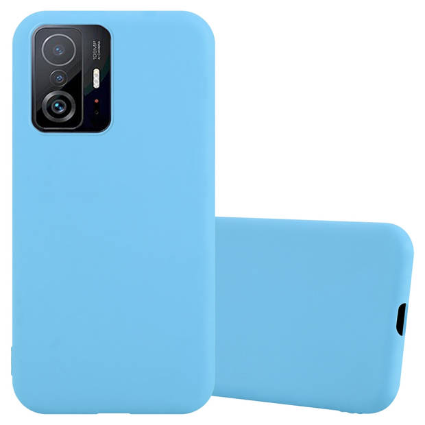 Cadorabo Hoesje geschikt voor Xiaomi 11T / 11T PRO in CANDY BLAUW - Beschermhoes TPU silicone Case Cover