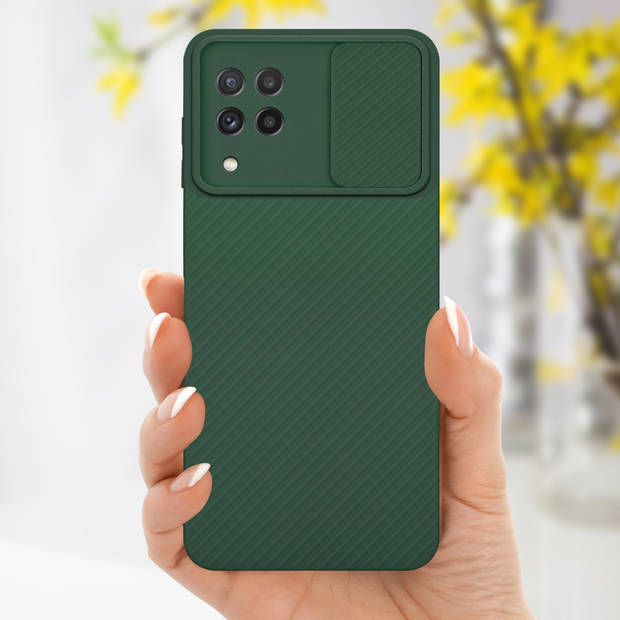 Cadorabo Hoesje geschikt voor Samsung Galaxy A22 4G in Bonbon Groen - Beschermhoes TPU-silicone Case Cover