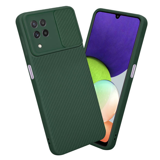 Cadorabo Hoesje geschikt voor Samsung Galaxy A22 4G in Bonbon Groen - Beschermhoes TPU-silicone Case Cover