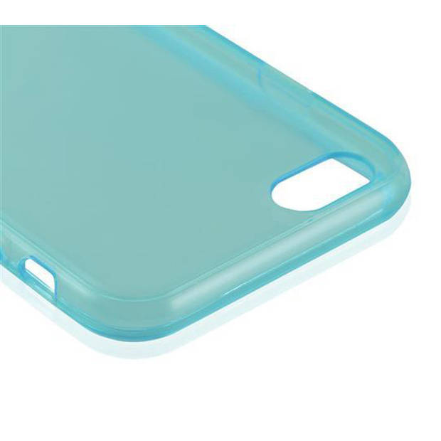 Cadorabo Hoesje geschikt voor Apple iPhone 6 / 6S in TRANSPARANT BLAUW - Beschermhoes Cover gemaakt van TPU Silicone