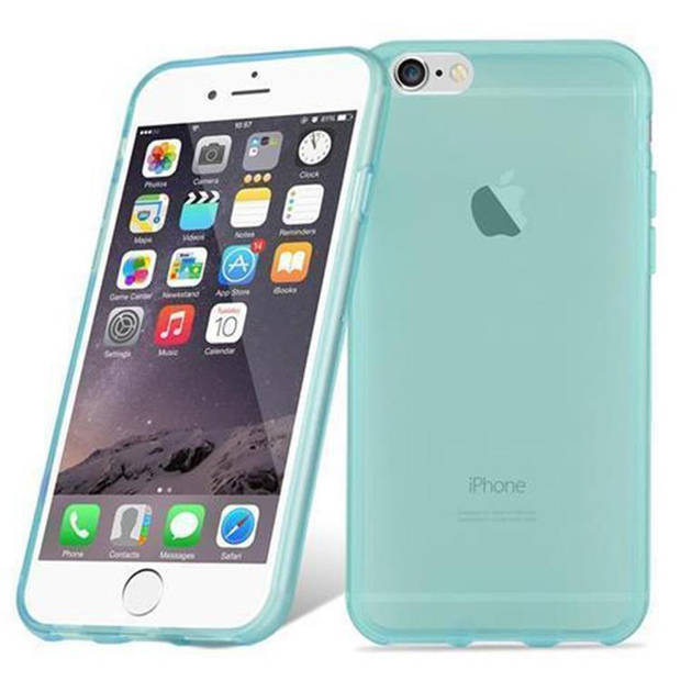 Cadorabo Hoesje geschikt voor Apple iPhone 6 / 6S in TRANSPARANT BLAUW - Beschermhoes Cover gemaakt van TPU Silicone