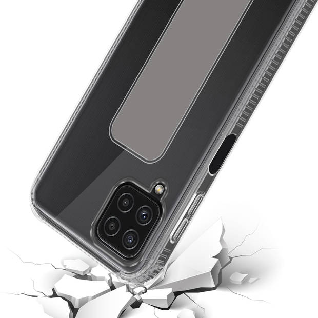 Cadorabo Hoesje geschikt voor Samsung Galaxy A22 4G / M22 / M32 4G Cover in GRIJS - Beschermhoes TPU silicone Case met