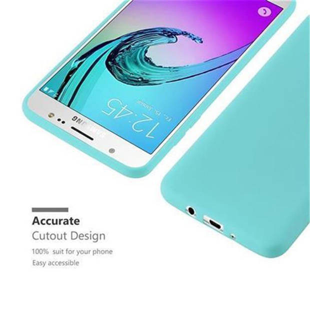 Cadorabo Hoesje geschikt voor Samsung Galaxy J5 2016 in CANDY BLAUW - Beschermhoes TPU silicone Case Cover