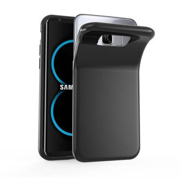 Cadorabo Hoesje geschikt voor Samsung Galaxy S8 PLUS in ZWART - Beschermhoes Cover gemaakt van TPU Silicone Case