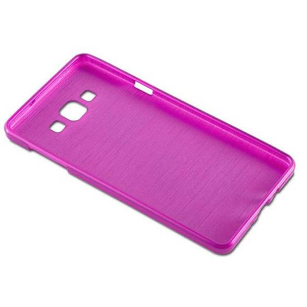 Cadorabo Hoesje geschikt voor Samsung Galaxy A7 2015 in ROZE - Beschermhoes TPU silicone Case Cover Brushed