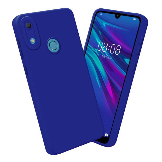 Cadorabo Hoesje geschikt voor Huawei Y6 2019 in FLUID BLAUW - Beschermhoes TPU silicone Cover Case