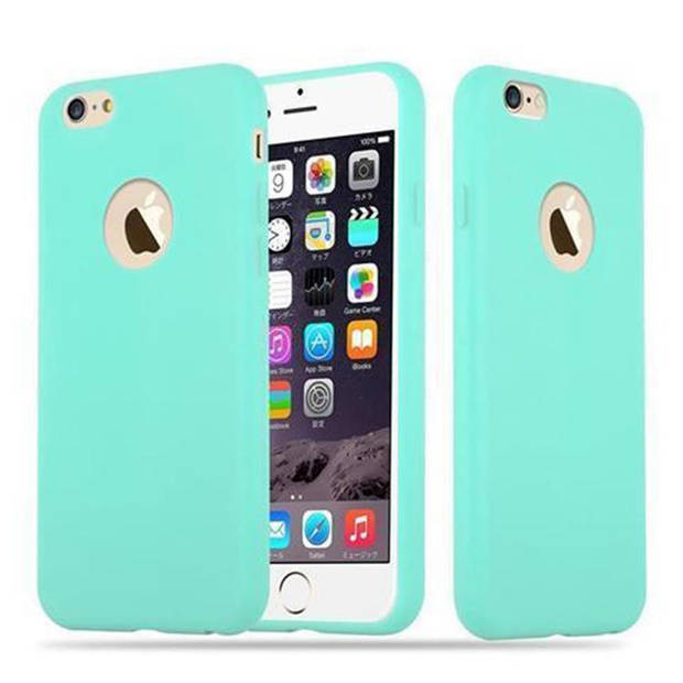 Cadorabo Hoesje geschikt voor Apple iPhone 6 PLUS / 6S PLUS in CANDY BLAUW - Beschermhoes TPU silicone Case Cover