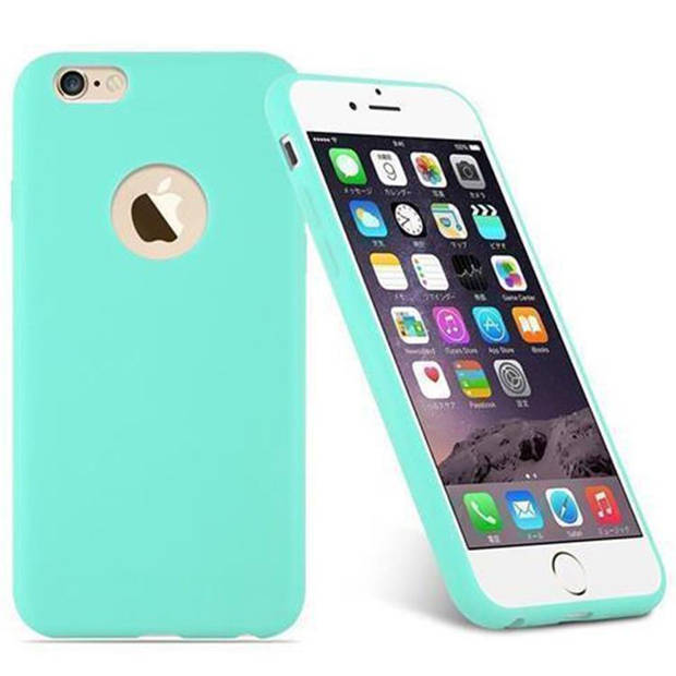 Cadorabo Hoesje geschikt voor Apple iPhone 6 PLUS / 6S PLUS in CANDY BLAUW - Beschermhoes TPU silicone Case Cover