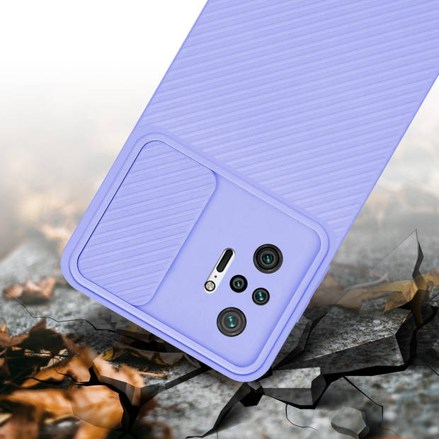 Cadorabo Hoesje geschikt voor Xiaomi RedMi NOTE 10 PRO in Bonbon Paars - Beschermhoes TPU-silicone Case Cover