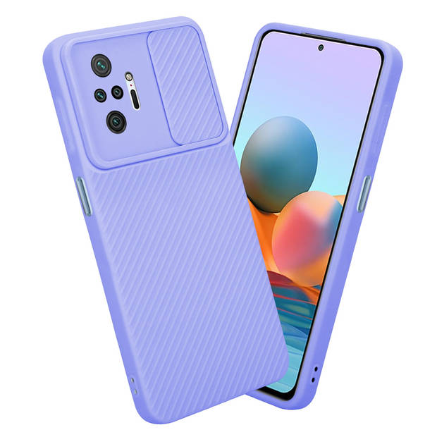 Cadorabo Hoesje geschikt voor Xiaomi RedMi NOTE 10 PRO in Bonbon Paars - Beschermhoes TPU-silicone Case Cover