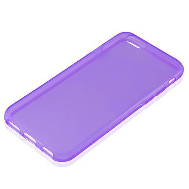 Cadorabo Hoesje geschikt voor Apple iPhone 6 PLUS / 6S PLUS in TRANSPARANT PAARS - Beschermhoes Cover gemaakt van TPU