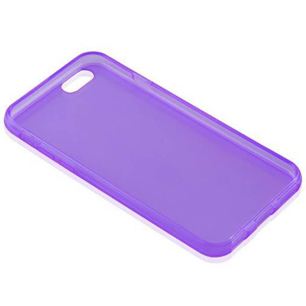 Cadorabo Hoesje geschikt voor Apple iPhone 6 PLUS / 6S PLUS in TRANSPARANT PAARS - Beschermhoes Cover gemaakt van TPU