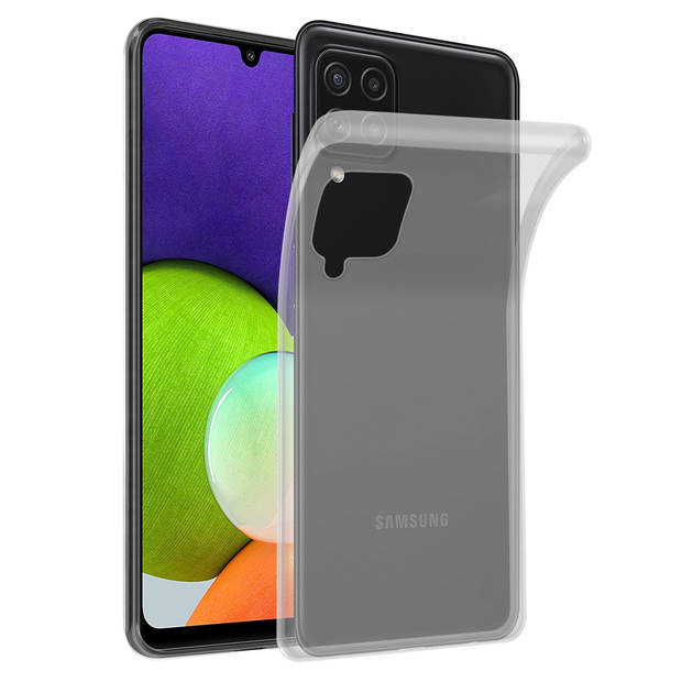 Cadorabo Hoesje geschikt voor Samsung Galaxy A22 4G / M22 / M32 4G in VOLLEDIG TRANSPARANT - Beschermhoes Cover gemaakt