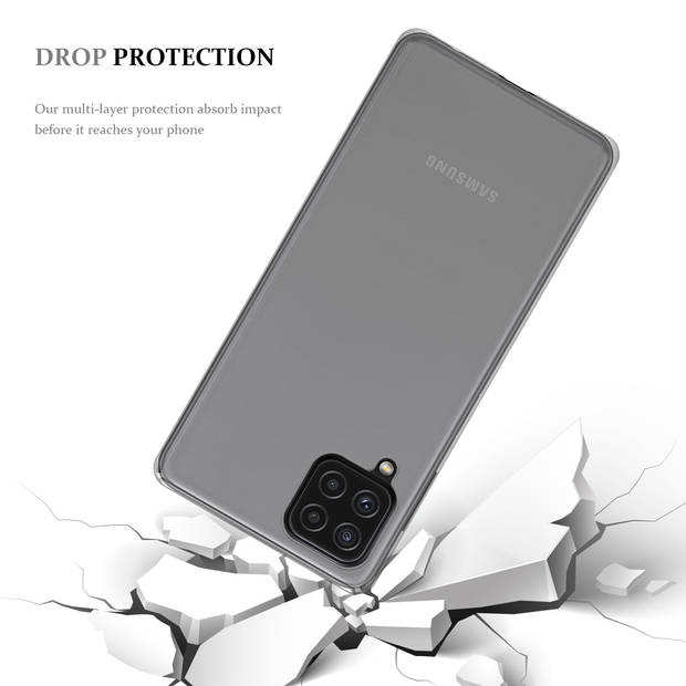 Cadorabo Hoesje geschikt voor Samsung Galaxy A22 4G / M22 / M32 4G in VOLLEDIG TRANSPARANT - Beschermhoes Cover gemaakt