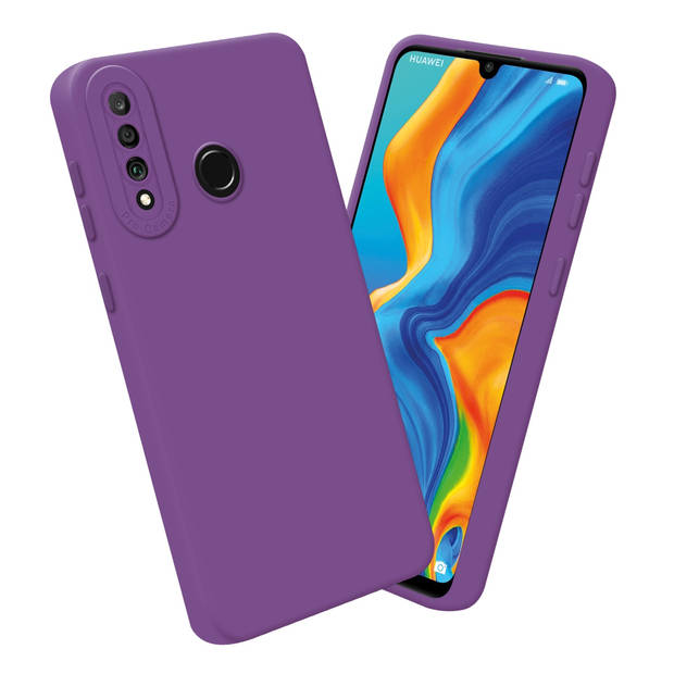 Cadorabo Hoesje geschikt voor Huawei P30 LITE in FLUID MAT PAARS - Beschermhoes TPU silicone Cover Case