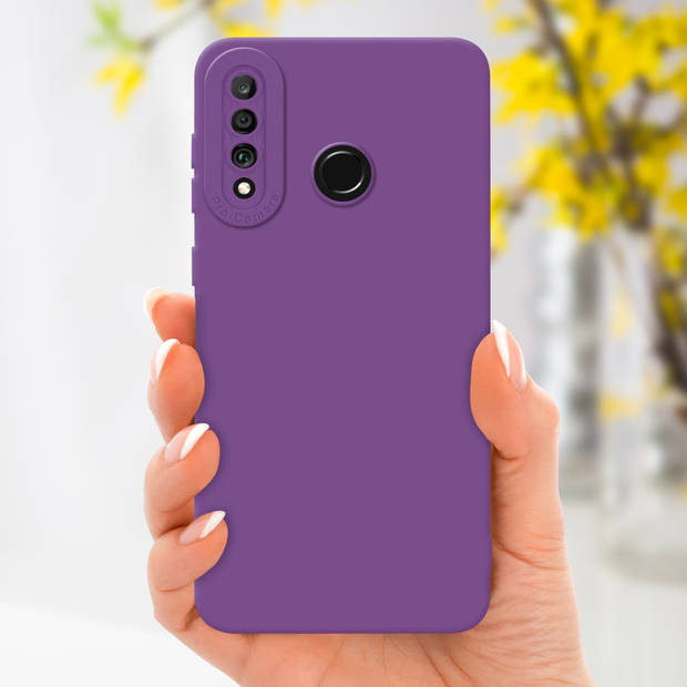 Cadorabo Hoesje geschikt voor Huawei P30 LITE in FLUID MAT PAARS - Beschermhoes TPU silicone Cover Case