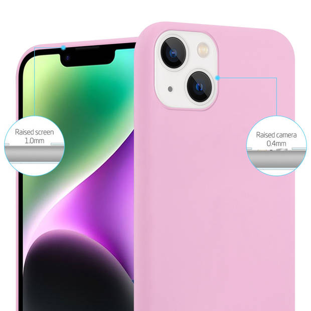 Cadorabo Hoesje geschikt voor Apple iPhone 14 PLUS in CANDY ROZE - Beschermhoes TPU silicone Case Cover