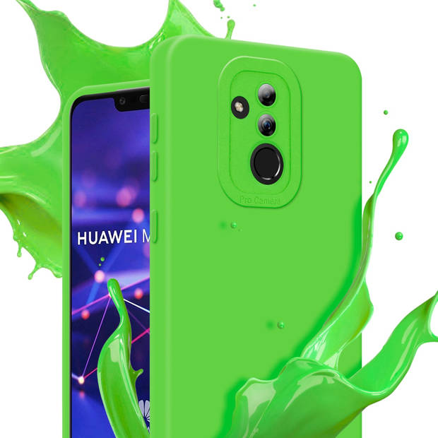 Cadorabo Hoesje geschikt voor Huawei MATE 20 LITE in FLUID GROEN - Beschermhoes TPU silicone Cover Case