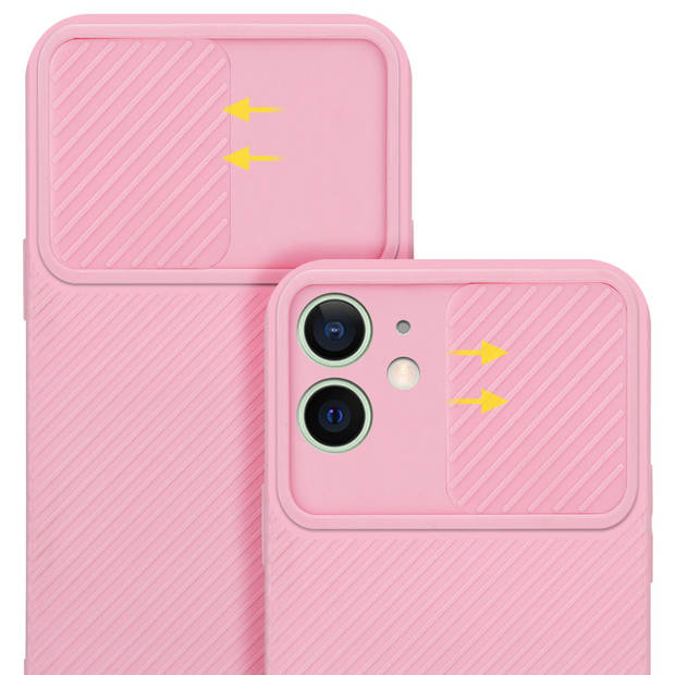 Cadorabo Hoesje geschikt voor Apple iPhone 12 MINI in Bonbon Roze - Beschermhoes TPU-silicone Case Cover