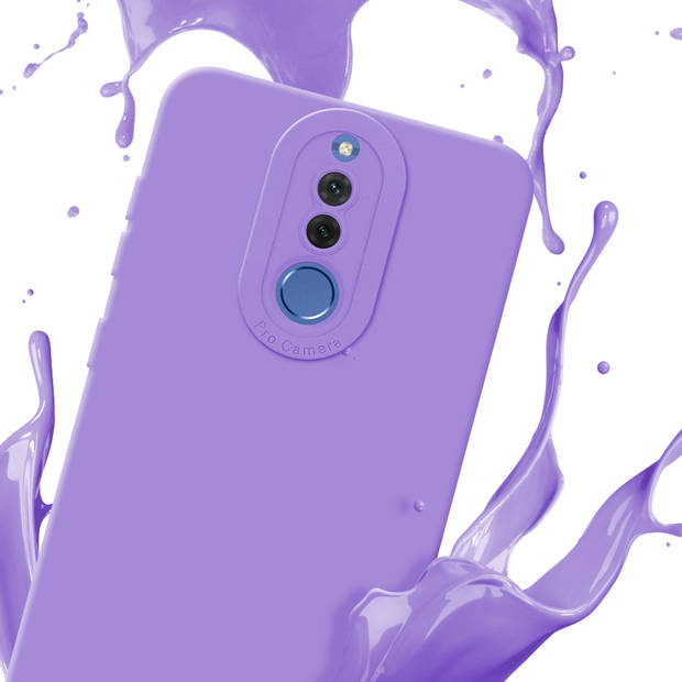 Cadorabo Hoesje geschikt voor Huawei MATE 10 LITE in FLUID LICHT PAARS - Beschermhoes TPU silicone Cover Case