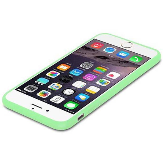 Cadorabo Hoesje geschikt voor Apple iPhone 6 / 6S in CANDY PASTEL GROEN - Beschermhoes TPU silicone Case Cover