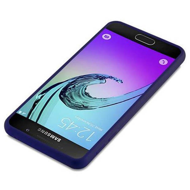 Cadorabo Hoesje geschikt voor Samsung Galaxy A3 2016 in CANDY DONKER BLAUW - Beschermhoes TPU silicone Case Cover