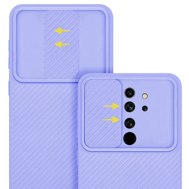 Cadorabo Hoesje geschikt voor Xiaomi RedMi NOTE 8 PRO in Bonbon Paars - Beschermhoes TPU-silicone Case Cover