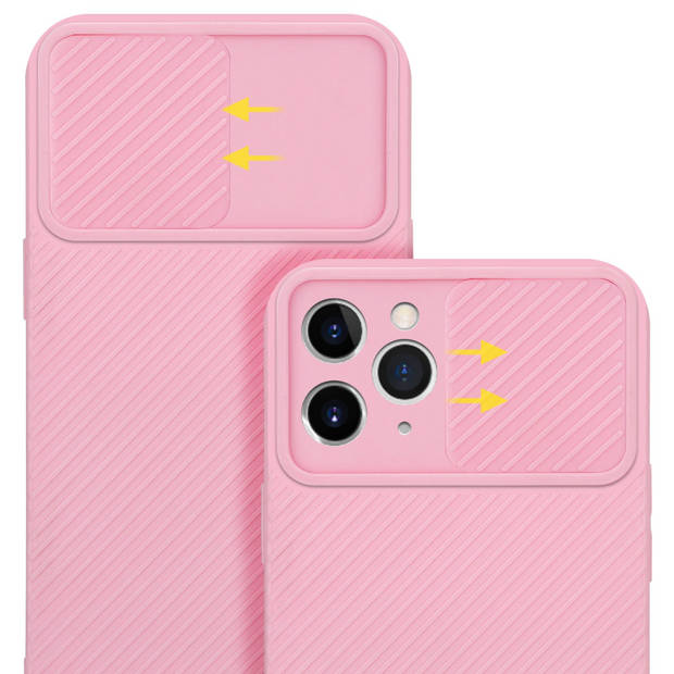 Cadorabo Hoesje geschikt voor Apple iPhone 11 PRO MAX in Bonbon Roze - Beschermhoes TPU-silicone Case Cover