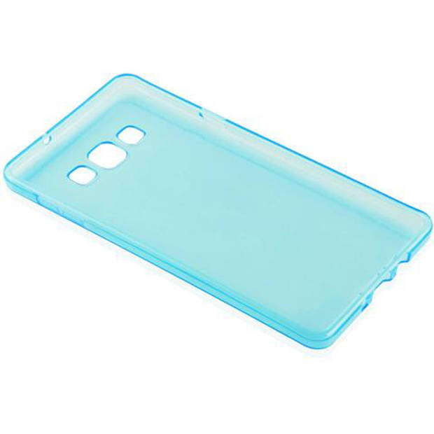 Cadorabo Hoesje geschikt voor Samsung Galaxy A7 2015 in TRANSPARANT BLAUW - Beschermhoes Cover gemaakt van TPU Silicone