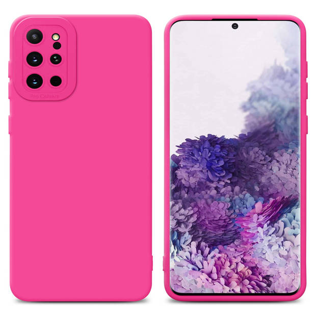 Cadorabo Hoesje geschikt voor Samsung Galaxy S20 PLUS in FLUID HOTPINK - Beschermhoes TPU silicone Cover Case