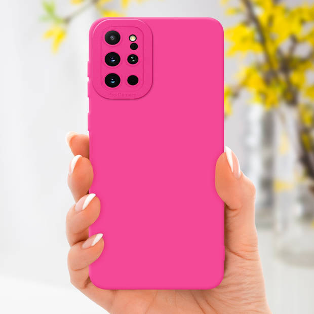 Cadorabo Hoesje geschikt voor Samsung Galaxy S20 PLUS in FLUID HOTPINK - Beschermhoes TPU silicone Cover Case