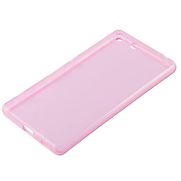 Cadorabo Hoesje geschikt voor Sony Xperia M5 in TRANSPARANT ROZE - Beschermhoes Cover gemaakt van TPU Silicone Case