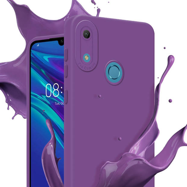 Cadorabo Hoesje geschikt voor Huawei Y6 2019 in FLUID MAT PAARS - Beschermhoes TPU silicone Cover Case