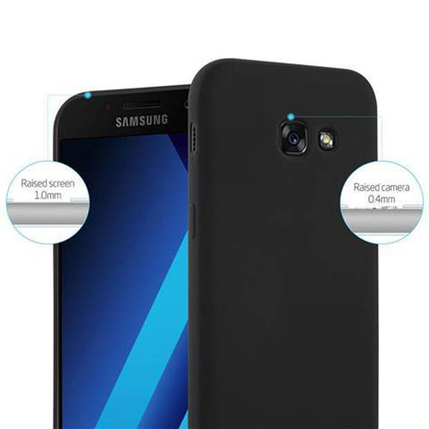 Cadorabo Hoesje geschikt voor Samsung Galaxy A5 2017 in CANDY ZWART - Beschermhoes TPU silicone Case Cover