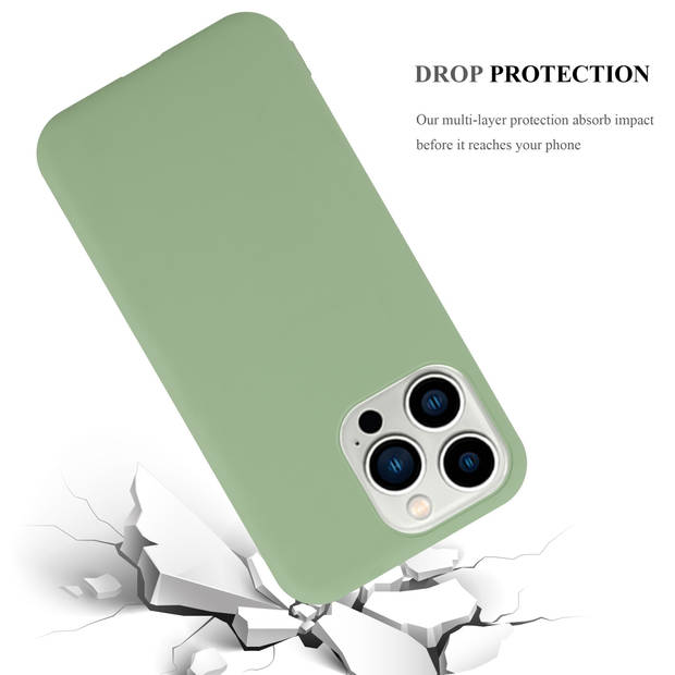 Cadorabo Hoesje geschikt voor Apple iPhone 14 PRO MAX in CANDY PASTEL GROEN - Beschermhoes TPU silicone Case Cover