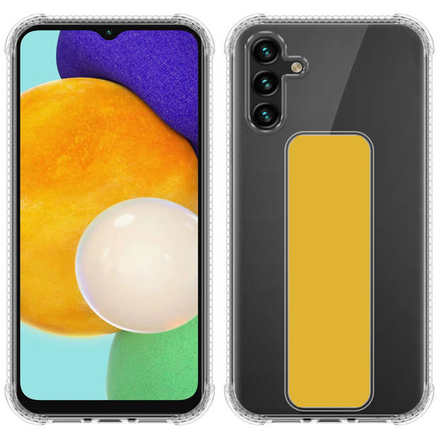 Cadorabo Hoesje geschikt voor Samsung Galaxy A13 5G Cover in GEEL - Beschermhoes TPU silicone Case met houder