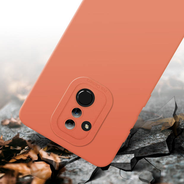 Cadorabo Hoesje geschikt voor Huawei MATE 20 LITE in FLUID LICHT ORANJE - Beschermhoes TPU silicone Cover Case