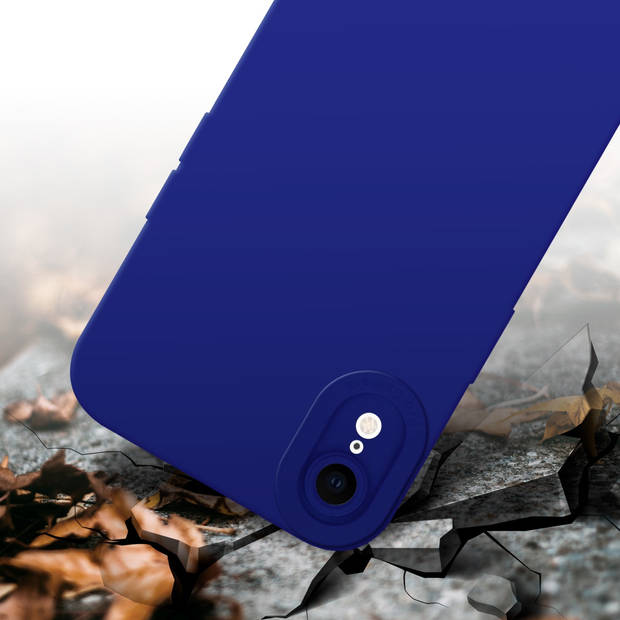 Cadorabo Hoesje geschikt voor Apple iPhone XR in FLUID BLAUW - Beschermhoes TPU silicone Cover Case