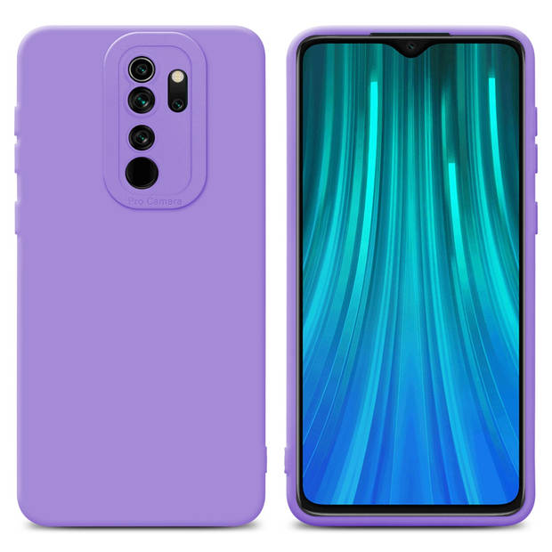 Cadorabo Hoesje geschikt voor Xiaomi RedMi NOTE 8 PRO in FLUID LICHT PAARS - Beschermhoes TPU silicone Cover Case