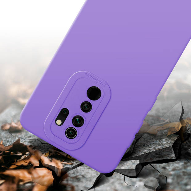 Cadorabo Hoesje geschikt voor Xiaomi RedMi NOTE 8 PRO in FLUID LICHT PAARS - Beschermhoes TPU silicone Cover Case