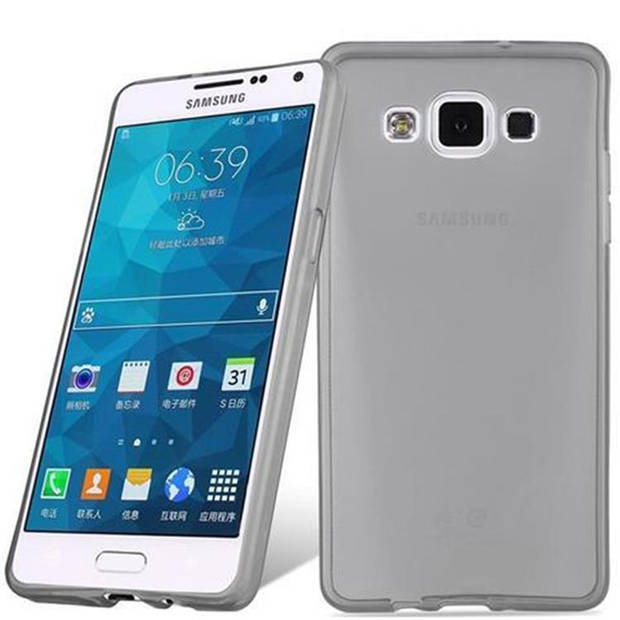 Cadorabo Hoesje geschikt voor Samsung Galaxy A5 2015 in TRANSPARANT ZWART - Beschermhoes Cover gemaakt van TPU Silicone