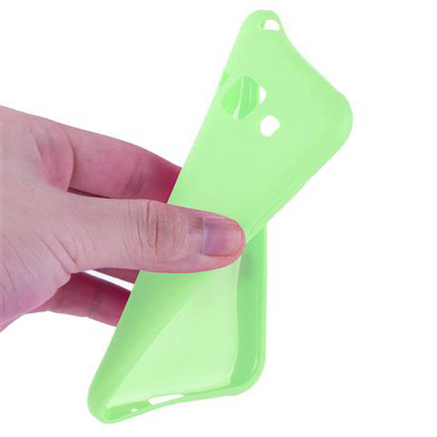 Cadorabo Hoesje geschikt voor Samsung Galaxy J1 2015 in CANDY PASTEL GROEN - Beschermhoes TPU silicone Case Cover