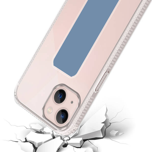 Cadorabo Hoesje geschikt voor Apple iPhone 13 Cover in LICHTBLAUW - Beschermhoes TPU silicone Case met houder