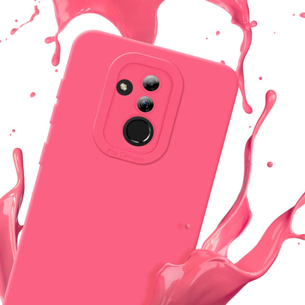 Cadorabo Hoesje geschikt voor Huawei MATE 20 LITE in FLUID ROOD - Beschermhoes TPU silicone Cover Case