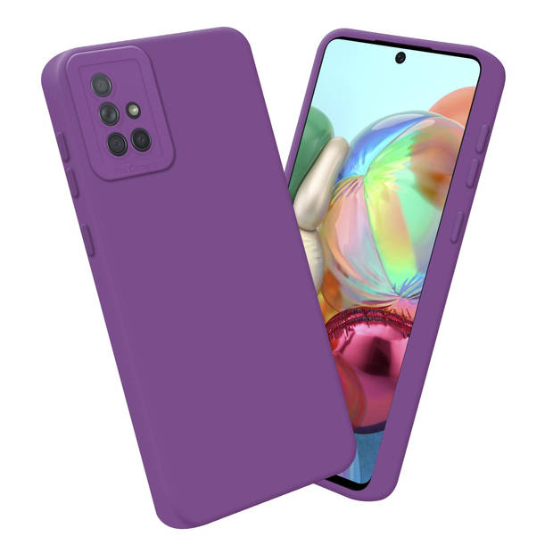 Cadorabo Hoesje geschikt voor Samsung Galaxy A71 4G in FLUID MAT PAARS - Beschermhoes TPU silicone Cover Case