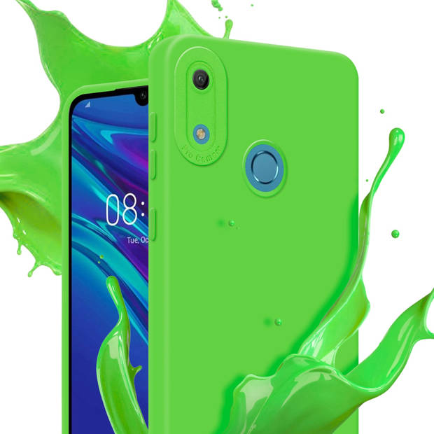 Cadorabo Hoesje geschikt voor Huawei Y6 2019 in FLUID GROEN - Beschermhoes TPU silicone Cover Case