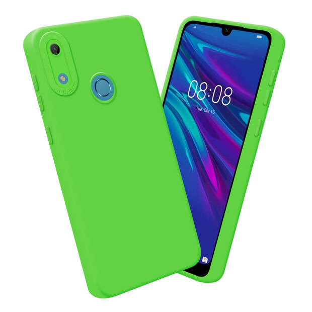 Cadorabo Hoesje geschikt voor Huawei Y6 2019 in FLUID GROEN - Beschermhoes TPU silicone Cover Case